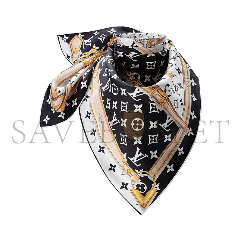LOUIS VUITTON MONOGRAM CONFIDENTIAL SQUARE SCARF M78667 LOUIS VUITTON MONOGRAM CONFIDENTIAL SQUARE SCARF M78667